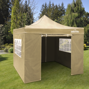 Dellonda DG164 Premium 3x3m Pop-Up Gazebo & Side Walls, PVC Coated, Water-Resistant Fabric with Carry - additional view 6