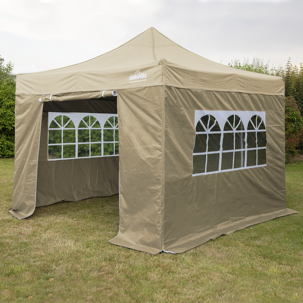 Dellonda DG164 Premium 3x3m Pop-Up Gazebo & Side Walls, PVC Coated, Water-Resistant Fabric with Carry - additional view 7