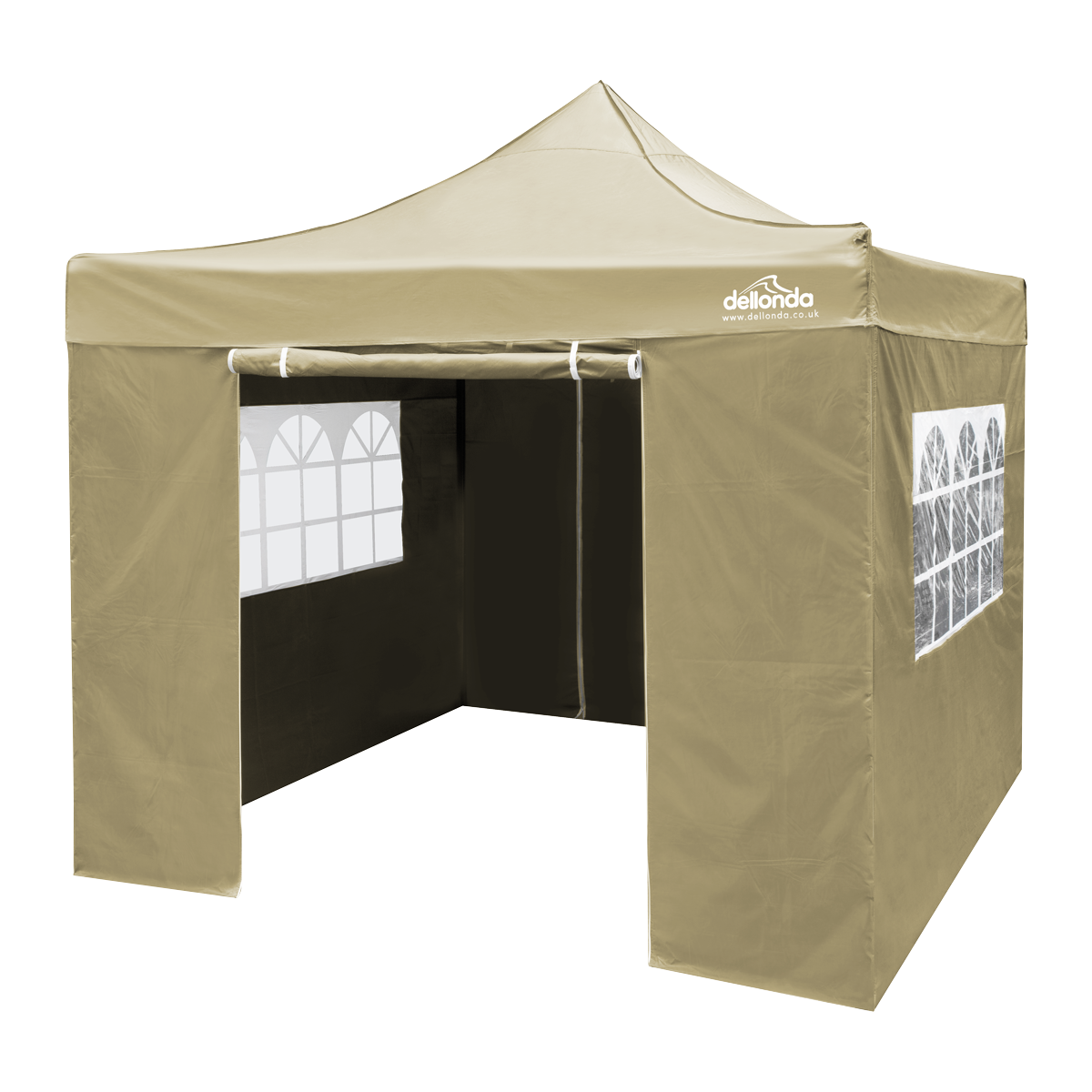 Dellonda DG164 Premium 3x3m Pop-Up Gazebo & Side Walls, PVC Coated, Water-Resistant Fabric with Carry - additional view 3