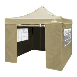 Dellonda DG164 Premium 3x3m Pop-Up Gazebo & Side Walls, PVC Coated, Water-Resistant Fabric with Carry - additional view 3
