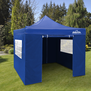 Dellonda DG165 Premium 3x3m Pop-Up Gazebo & Side Walls, PVC Coated, Water-Resistant Fabric with Carry - additional view 4