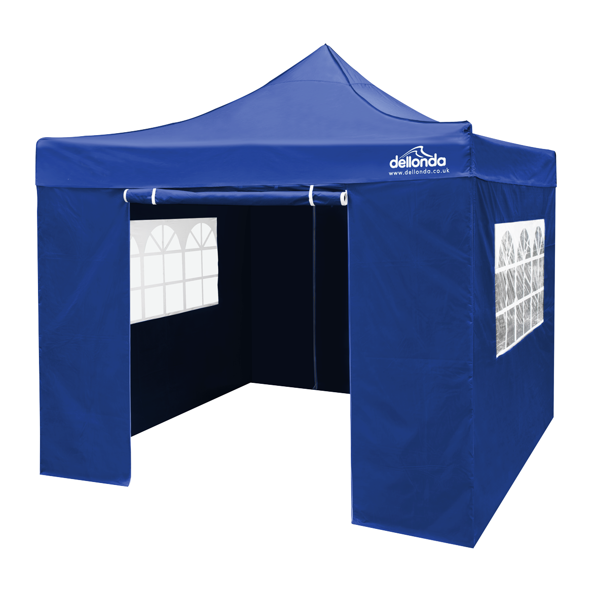 Dellonda DG165 Premium 3x3m Pop-Up Gazebo & Side Walls, PVC Coated, Water-Resistant Fabric with Carry - additional view 2
