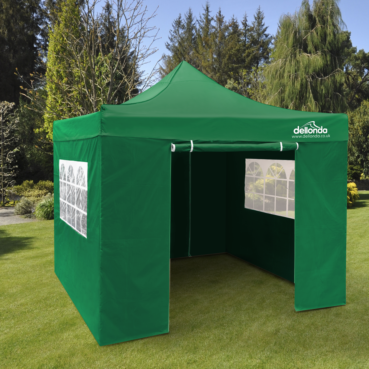 Dellonda DG166 Premium 3x3m Pop-Up Gazebo & Side Walls, PVC Coated, Water-Resistant Fabric with Carry - additional view 6