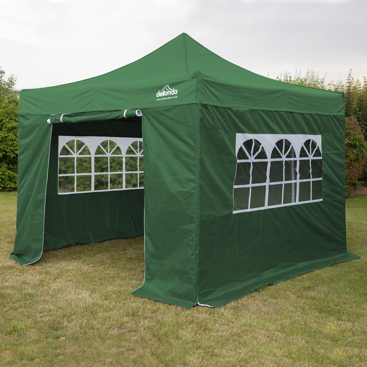 Dellonda DG166 Premium 3x3m Pop-Up Gazebo & Side Walls, PVC Coated, Water-Resistant Fabric with Carry - additional view 3