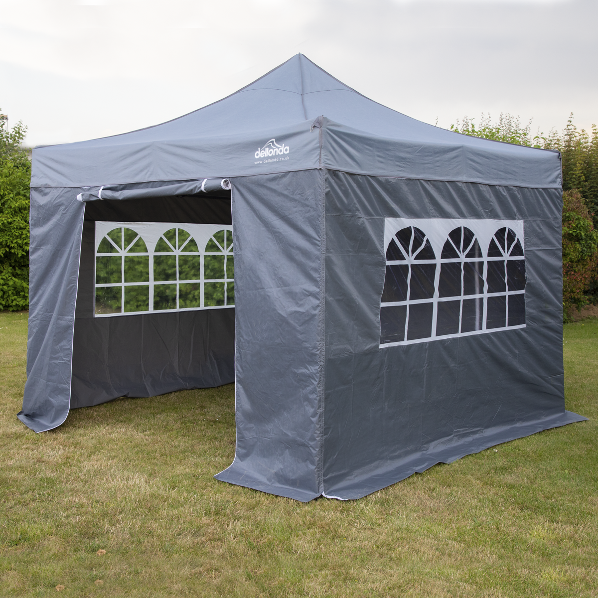 Dellonda DG167 Premium 3x3m Pop-Up Gazebo & Side Walls, PVC Coated, Water-Resistant Fabric with Carry - additional view 6