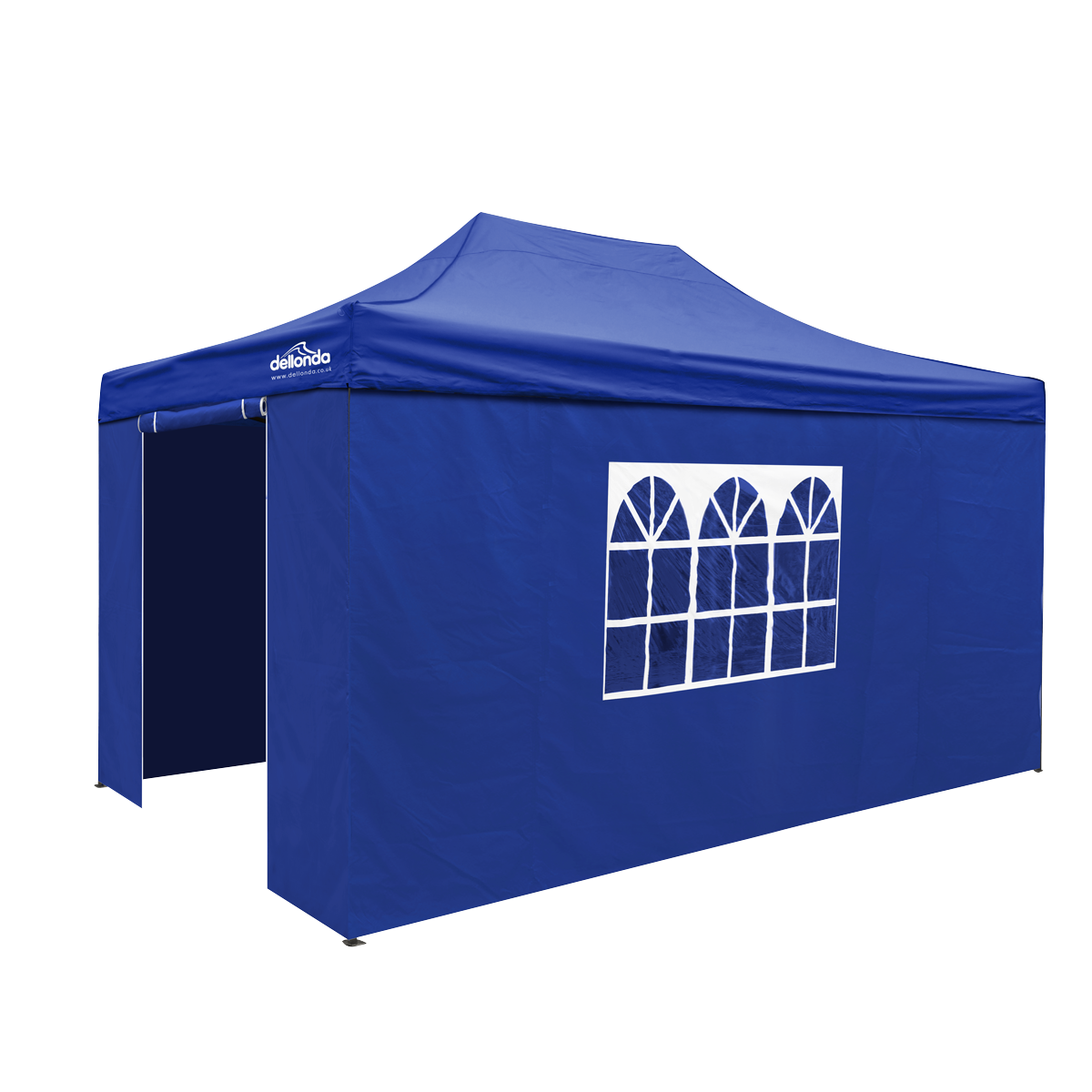 Dellonda DG169 Premium 3x4.5m Pop-Up Gazebo & Side Walls, PVC Coated, Water-Resistant Fabric with Carry - additional view 2