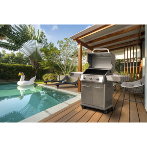 Dellonda DG16 3 Burner Deluxe Gas BBQ Grill with Piezo Ignition & Thermometer - Stainless Steel - additional view 11