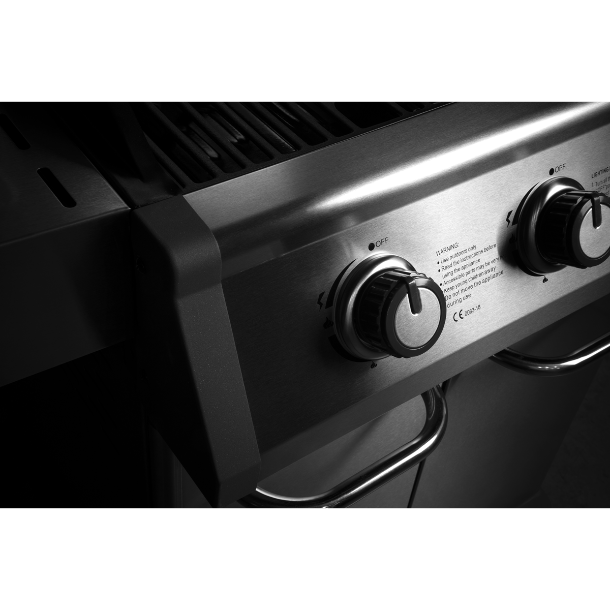 Dellonda DG16 3 Burner Deluxe Gas BBQ Grill with Piezo Ignition & Thermometer - Stainless Steel - additional view 10