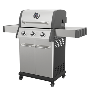 Dellonda DG16 3 Burner Deluxe Gas BBQ Grill with Piezo Ignition & Thermometer - Stainless Steel - additional view 4