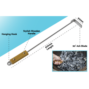 Dellonda DG180 Ash Scraper Tool for Kamado BBQs - additional view 6