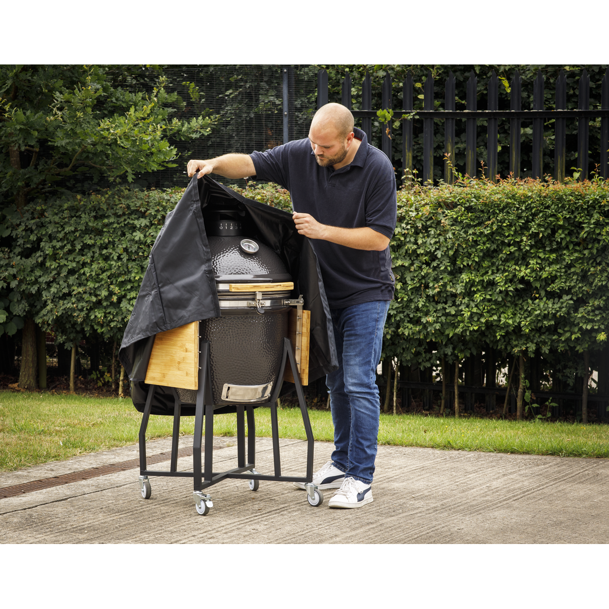 Dellonda DG183 Water-Resistant Kamado BBQ Cover for DG159 - additional view 3