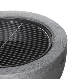 Dellonda DG189 Round MgO Fire Pit with BBQ Grill & Safety Mesh Screen 60cm - Dark Grey - additional view 9