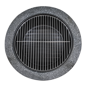 Dellonda DG189 Round MgO Fire Pit with BBQ Grill & Safety Mesh Screen 60cm - Dark Grey - additional view 6