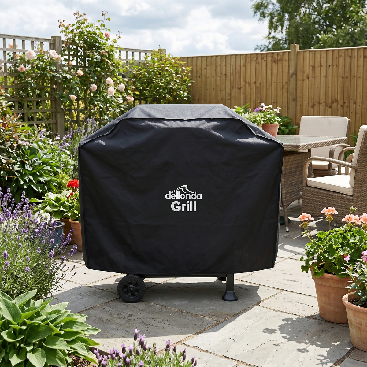 Dellonda DG18 PVC Water-Resistant BBQ Cover for DG13 - additional view 3