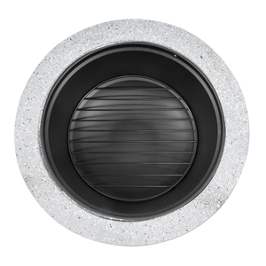 Dellonda DG190 Round MgO Fire Pit with BBQ Grill & Safety Mesh Screen 75cm - Light Grey - additional view 6