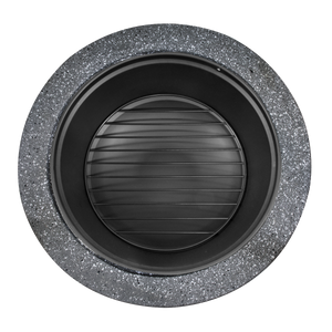 Dellonda DG191 Round MgO Fire Pit with BBQ Grill & Safety Mesh Screen 75cm - Dark Grey - additional view 6