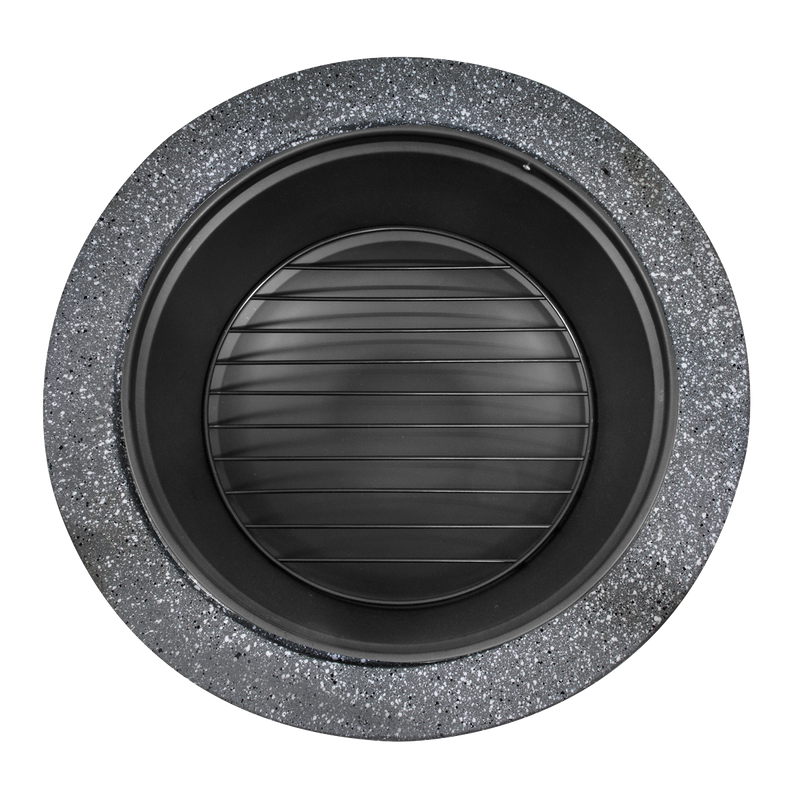 Dellonda DG191 Round MgO Fire Pit with BBQ Grill & Safety Mesh Screen 75cm - Dark Grey - additional view 6