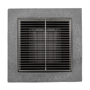 Dellonda DG193 Square MgO Fire Pit with BBQ Grill, Safety Mesh Screen - Dark Grey - additional view 6