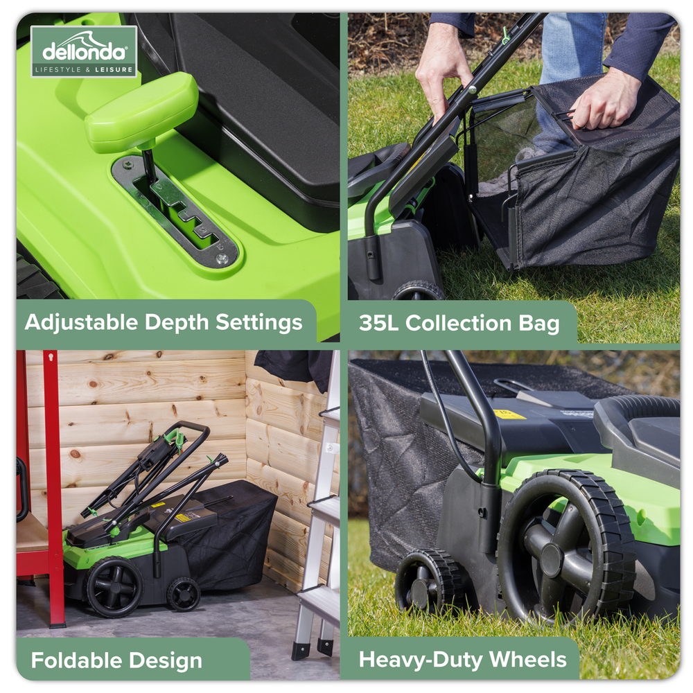 Dellonda DG216 2-in-1 Electric Scarifier & Rake 1500W/230V - additional view 5