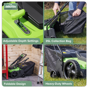 Dellonda DG216 2-in-1 Electric Scarifier & Rake 1500W/230V - additional view 5
