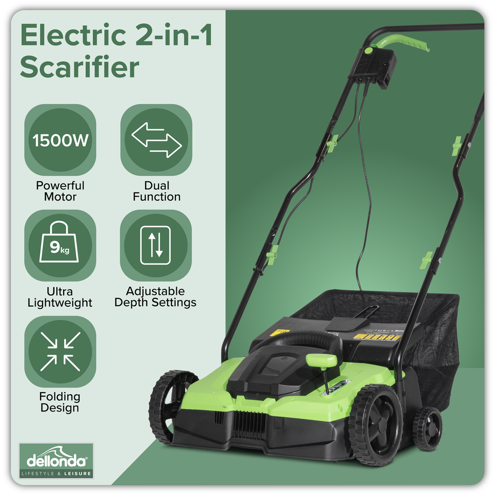 Dellonda DG216 2-in-1 Electric Scarifier & Rake 1500W/230V - additional view 6