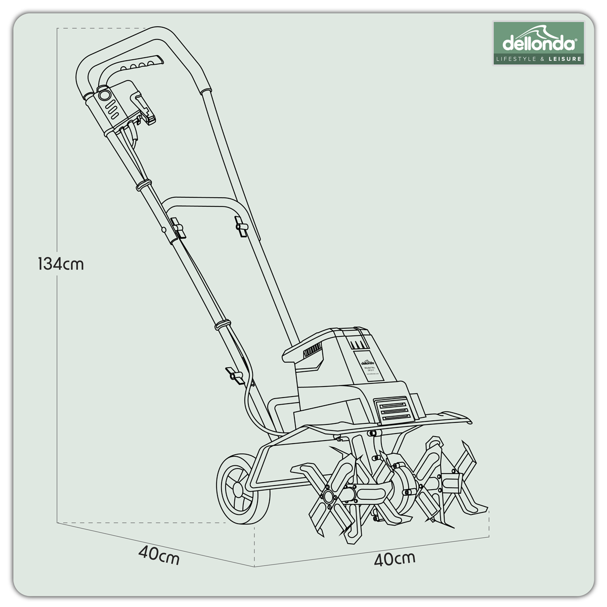 Dellonda DG217 Electric Tiller/Cultivator 1500W - additional view 21