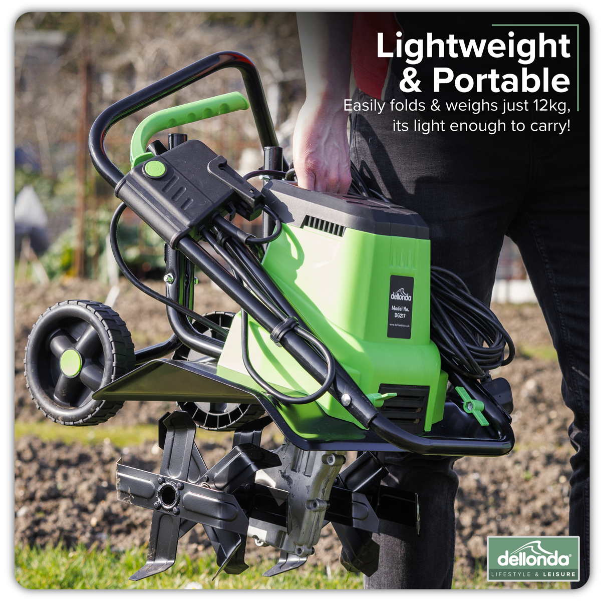 Dellonda DG217 Electric Tiller/Cultivator 1500W - additional view 3