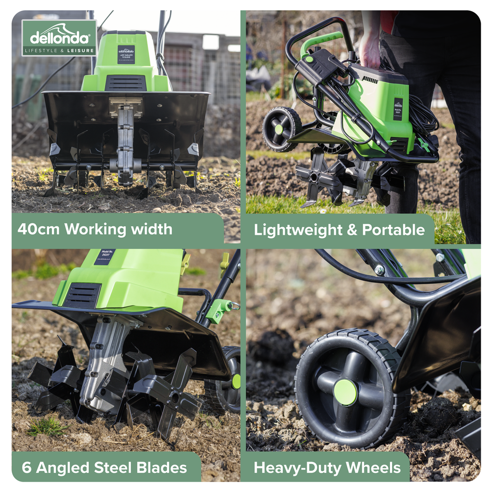 Dellonda DG217 Electric Tiller/Cultivator 1500W - additional view 4