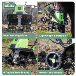 Dellonda DG217 Electric Tiller/Cultivator 1500W - additional view 4
