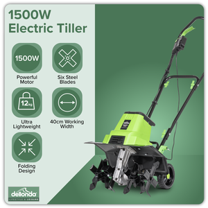 Dellonda DG217 Electric Tiller/Cultivator 1500W - additional view 5