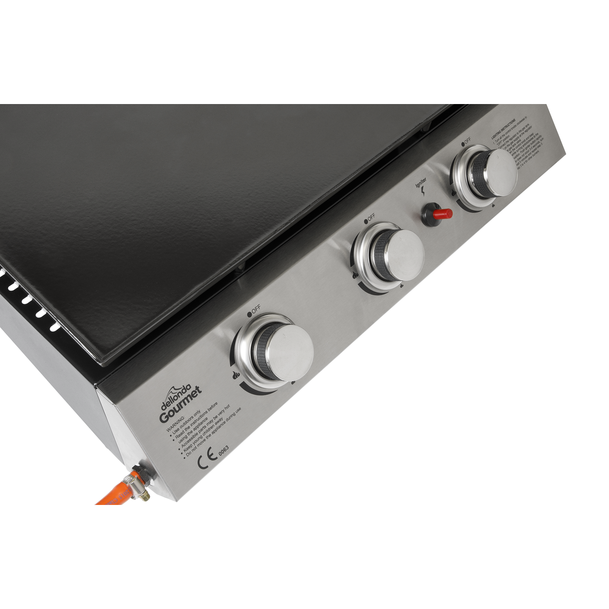 Dellonda DG22 3 Burner Portable Gas Plancha - additional view 12