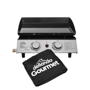 Dellonda DG232 2 Burner Portable Gas Plancha & Cover
