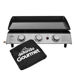 Dellonda DG233 3 Burner Portable Gas Plancha & Cover