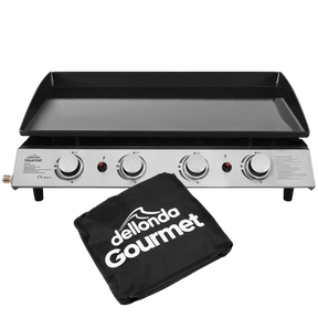 Dellonda DG234 4 Burner Portable Gas Plancha & Cover