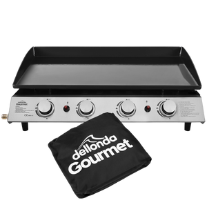 Dellonda DG234 4 Burner Portable Gas Plancha & Cover