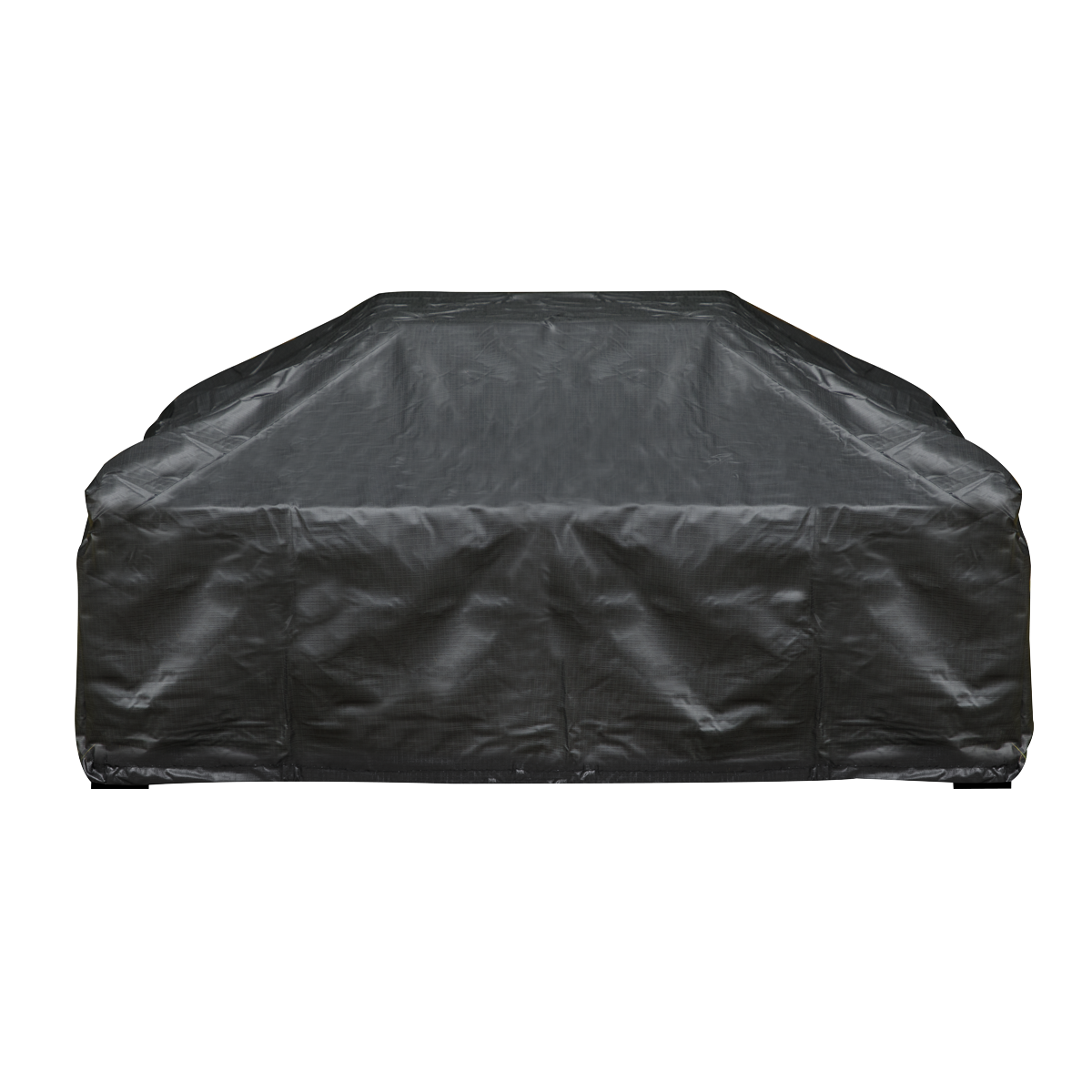 Dellonda DG238 89cm Square Outdoor Fire Pit, Mesh Screen Lid, Black with Water-Resistant Drawstring Cover - additional view 4