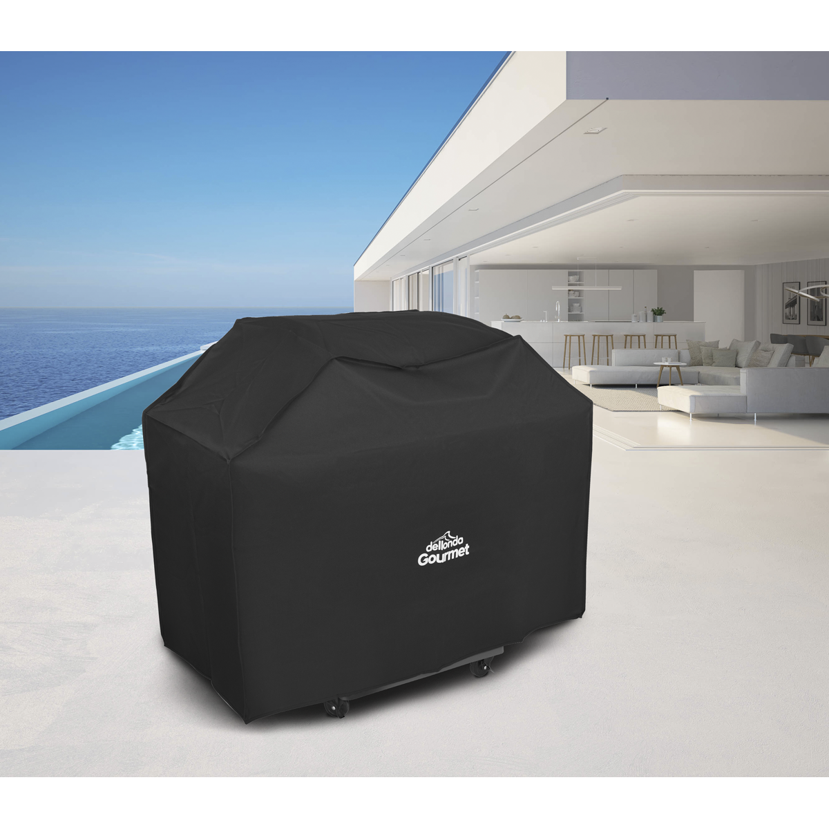 Dellonda DG24 PVC Water-Resistant BBQ Cover for DG16 - additional view 3