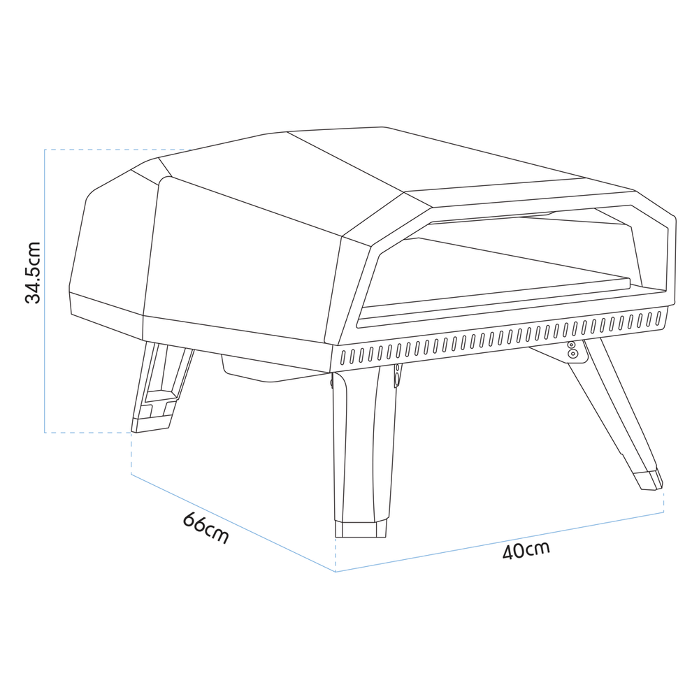 Dellonda DG257 Gas Pizza Oven with Water-Resistant Cover/Carry Bag & 12" Pizza Peel - additional view 19