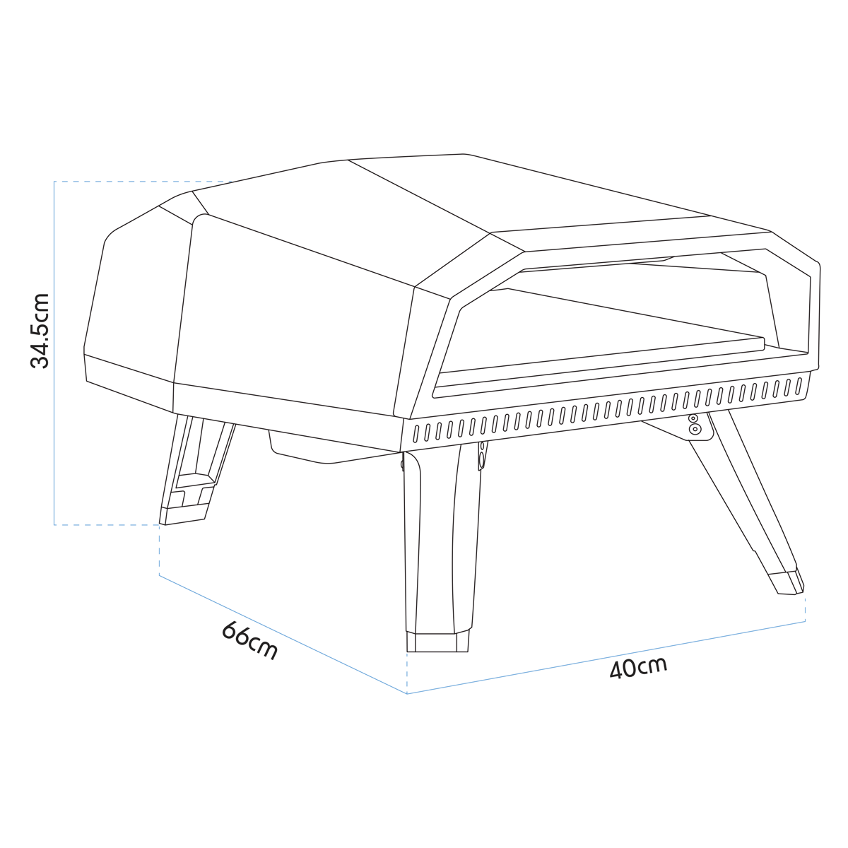 Dellonda DG257 Gas Pizza Oven with Water-Resistant Cover/Carry Bag & 12" Pizza Peel - additional view 19