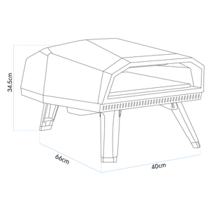 Dellonda DG257 Gas Pizza Oven with Water-Resistant Cover/Carry Bag & 12" Pizza Peel - additional view 19