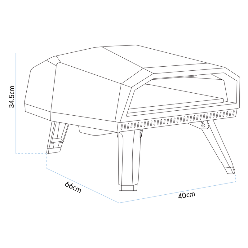 Dellonda DG257 Gas Pizza Oven with Water-Resistant Cover/Carry Bag & 12" Pizza Peel - additional view 19