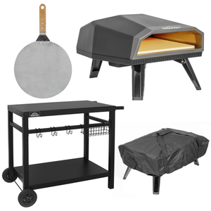 Dellonda DG262 Gas Pizza Oven with Water-Resistant Cover/Carry Bag, 12" Pizza Peel & Plancha Trolley - additional view 5