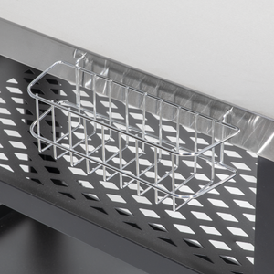 Dellonda DG263 Plancha Trolley with Utensil Holder - Stainless Steel Top - additional view 3