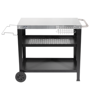 Dellonda DG263 Plancha Trolley with Utensil Holder - Stainless Steel Top - additional view 8