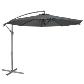 Dellonda DG264 Banana Parasol with Cover 3m - Grey