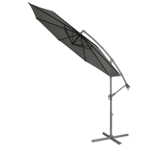 Dellonda DG264 Banana Parasol with Cover 3m - Grey - additional view 4