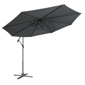 Dellonda DG264 Banana Parasol with Cover 3m - Grey - additional view 7