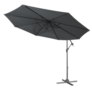 Dellonda DG264 Banana Parasol with Cover 3m - Grey - additional view 8