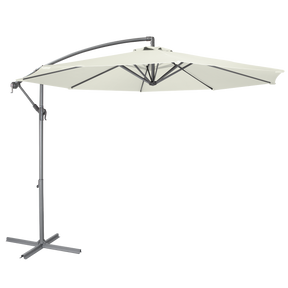 Dellonda DG265 Banana Parasol with Cover 3m - Cream