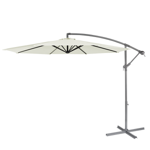 Dellonda DG265 Banana Parasol with Cover 3m - Cream - additional view 15